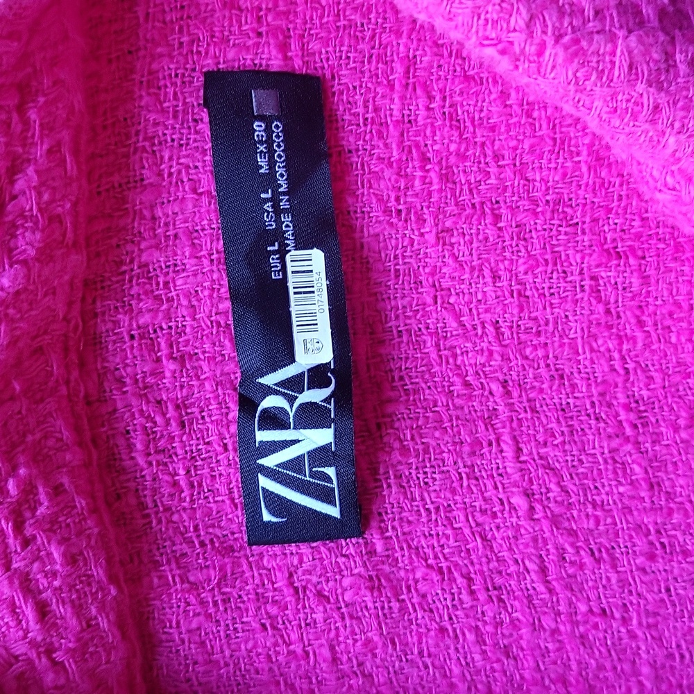 Zara Pink Textured Jacket - Picture 2 of 4